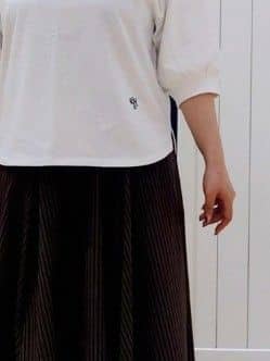 Haraさんの「Dessin｜【360度可愛い】バックヘンリーカットソー5分袖」を使ったコーディネート