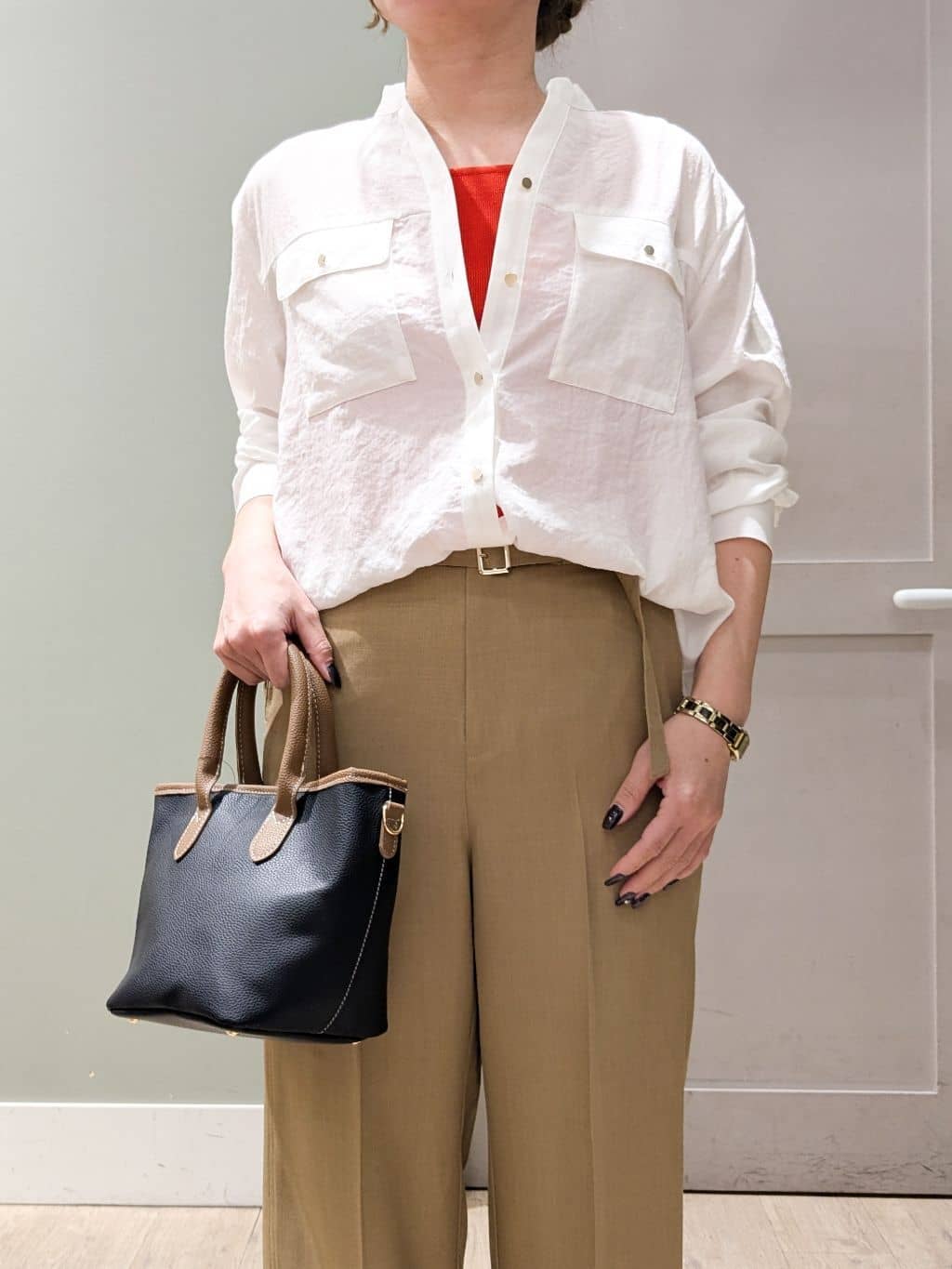 kuwawaさんの「grove｜しなやかな着心地で動きやすい、ダンボールジャージノーカラーコート」を使ったコーディネート