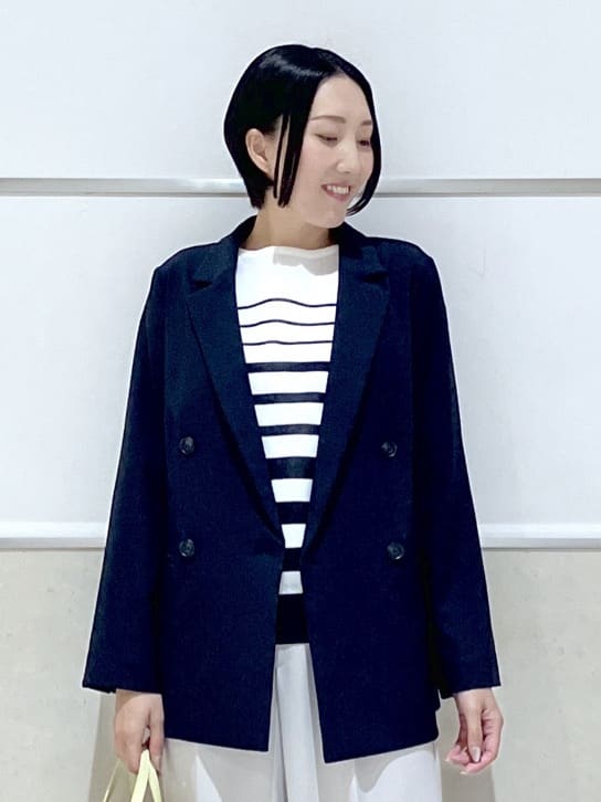 eriko さんの「Dessin｜【洗える】シアーリラックスニット」を使ったコーディネート