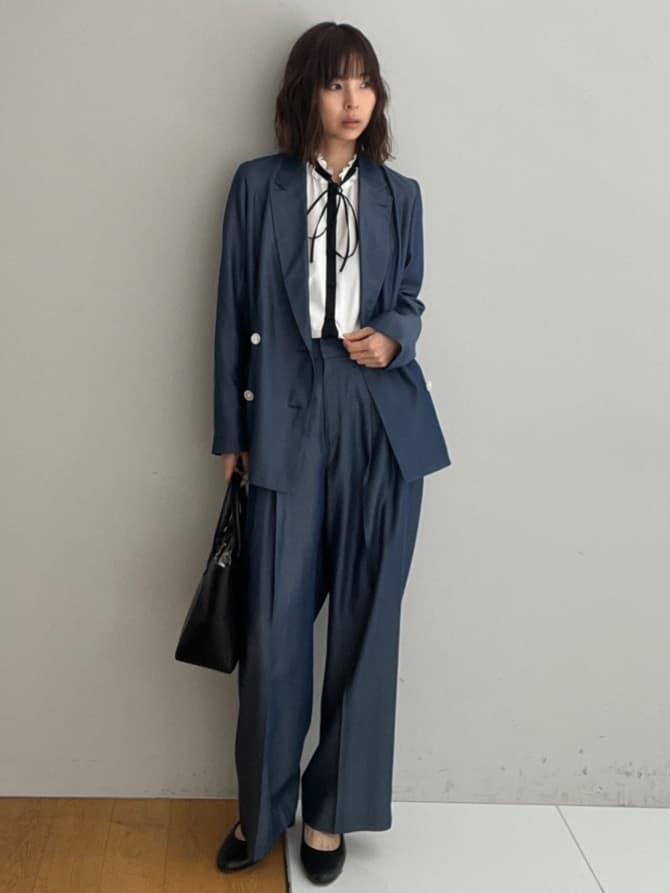 misaさんの「DRESSTERIOR｜【otonaMUSE5月号掲載/セットアップ可】テンセルデニムダブルジャケット」を使ったコーディネート