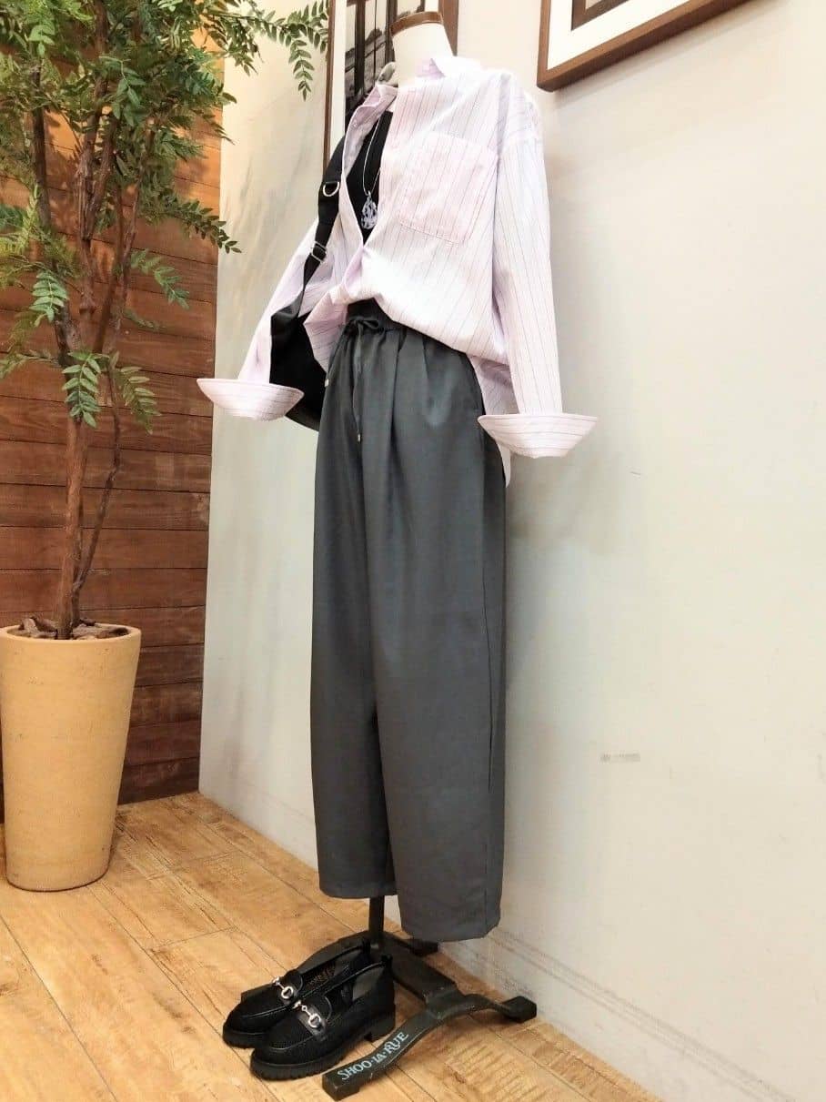 うっちーさんの「SHOO･LA･RUE｜【ネックアソート/洗濯機可】テレコ5分袖トップス」を使ったコーディネート