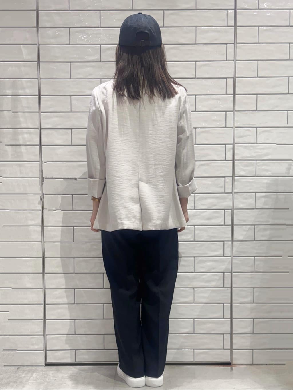 ranさんの「OPAQUE.CLIP｜シングルテーラードジャケット【洗える／裏地なし】」を使ったコーディネート