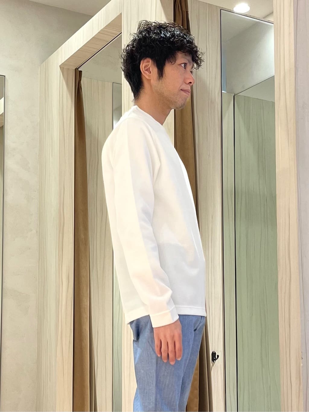 URAさんの「TAKEO KIKUCHI｜【BOWLER HAT LABEL】撥水 MA－1ブルゾン」を使ったコーディネート