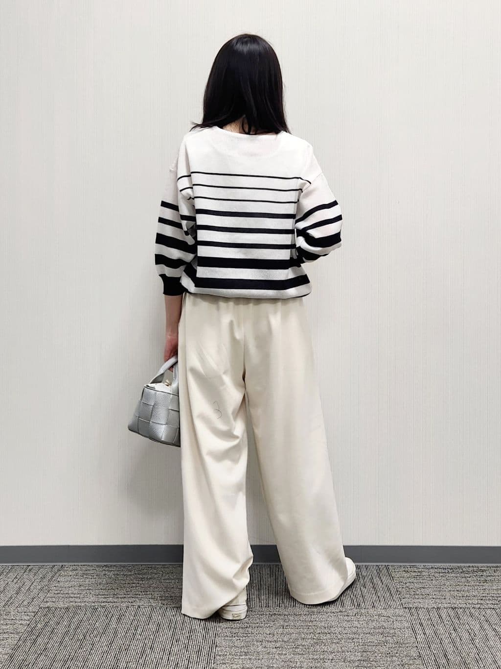 naraさんの「Dessin｜【洗える】シアーリラックスニット」を使ったコーディネート