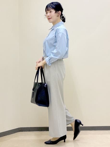  beni_gingerさんの「Reflect｜【羽織りにも◎】タイプライタービッグシャツ」を使ったコーディネート