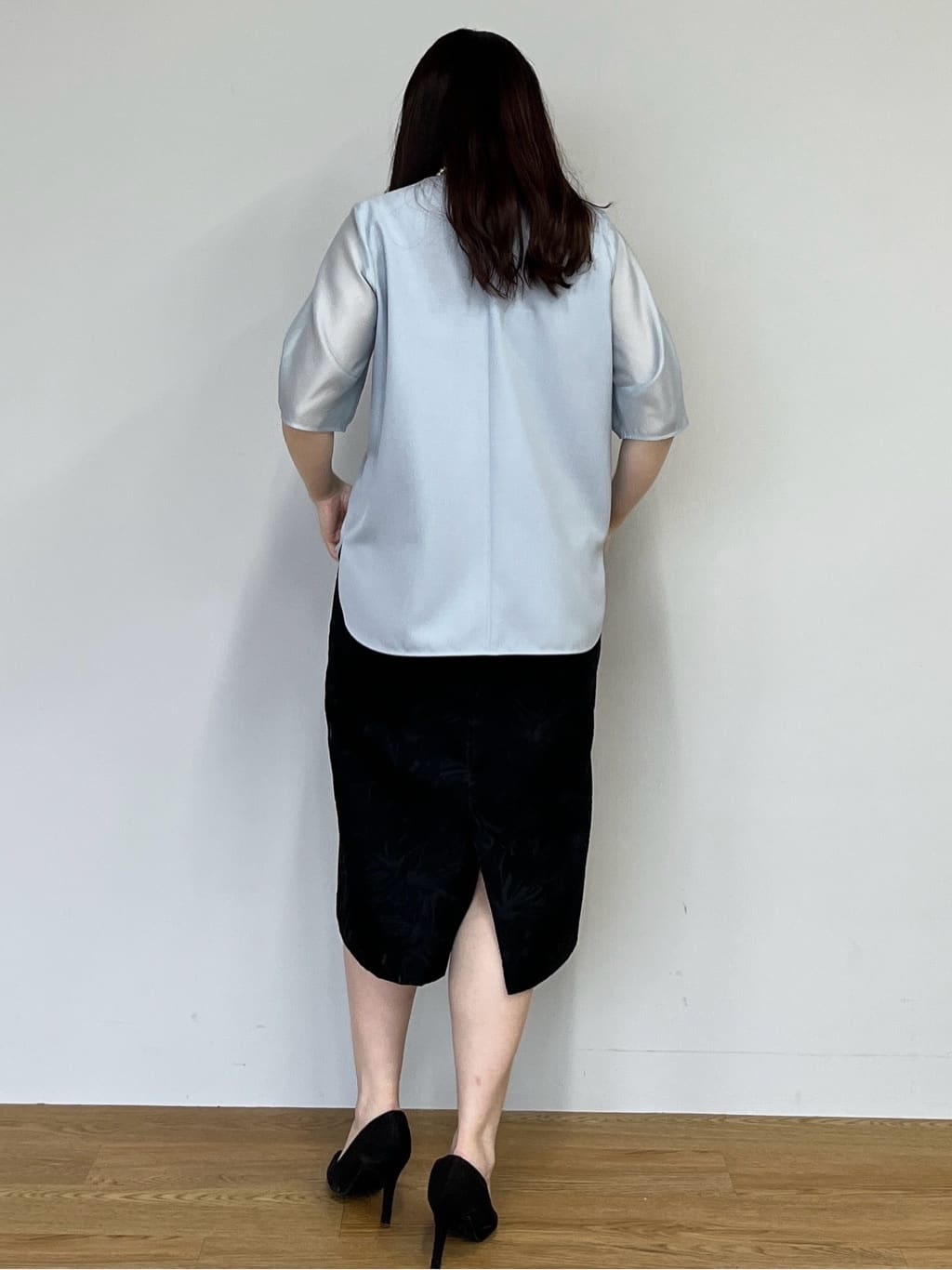 Saekoさんの「COUP DE CHANCE｜【手洗い可／日本製】袖シアーパフスリーブ ブラウス」を使ったコーディネート