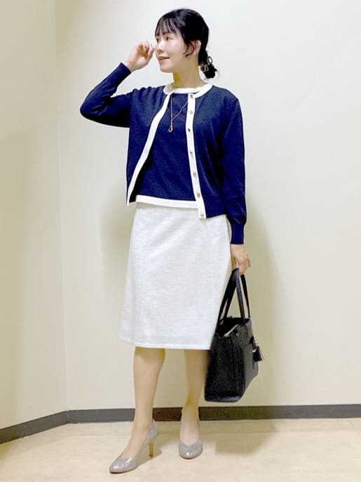  beni_gingerさんの「Reflect｜【アンサンブル可】バイカラーカーディガン」を使ったコーディネート