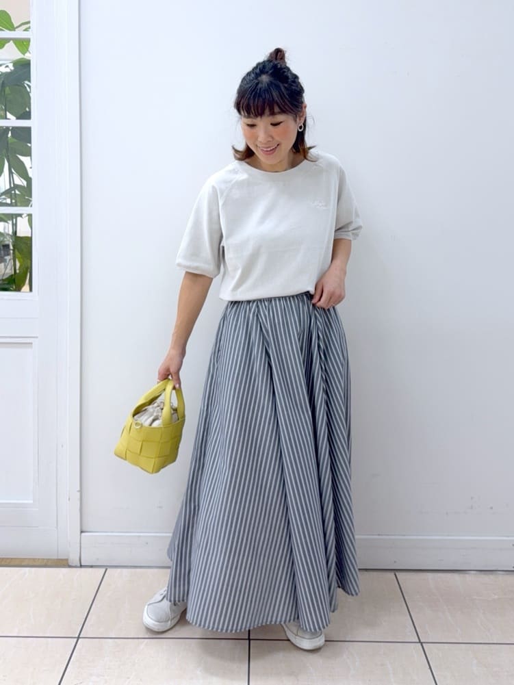 Osawaさんの「Dessin｜【洗える】ミニ裏毛刺繍ロゴプルオーバー」を使ったコーディネート