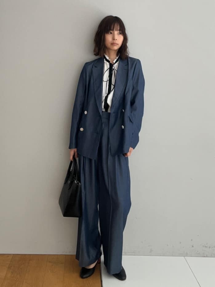 misaさんの「DRESSTERIOR｜【otonaMUSE5月号掲載/セットアップ可】テンセルデニムダブルジャケット」を使ったコーディネート