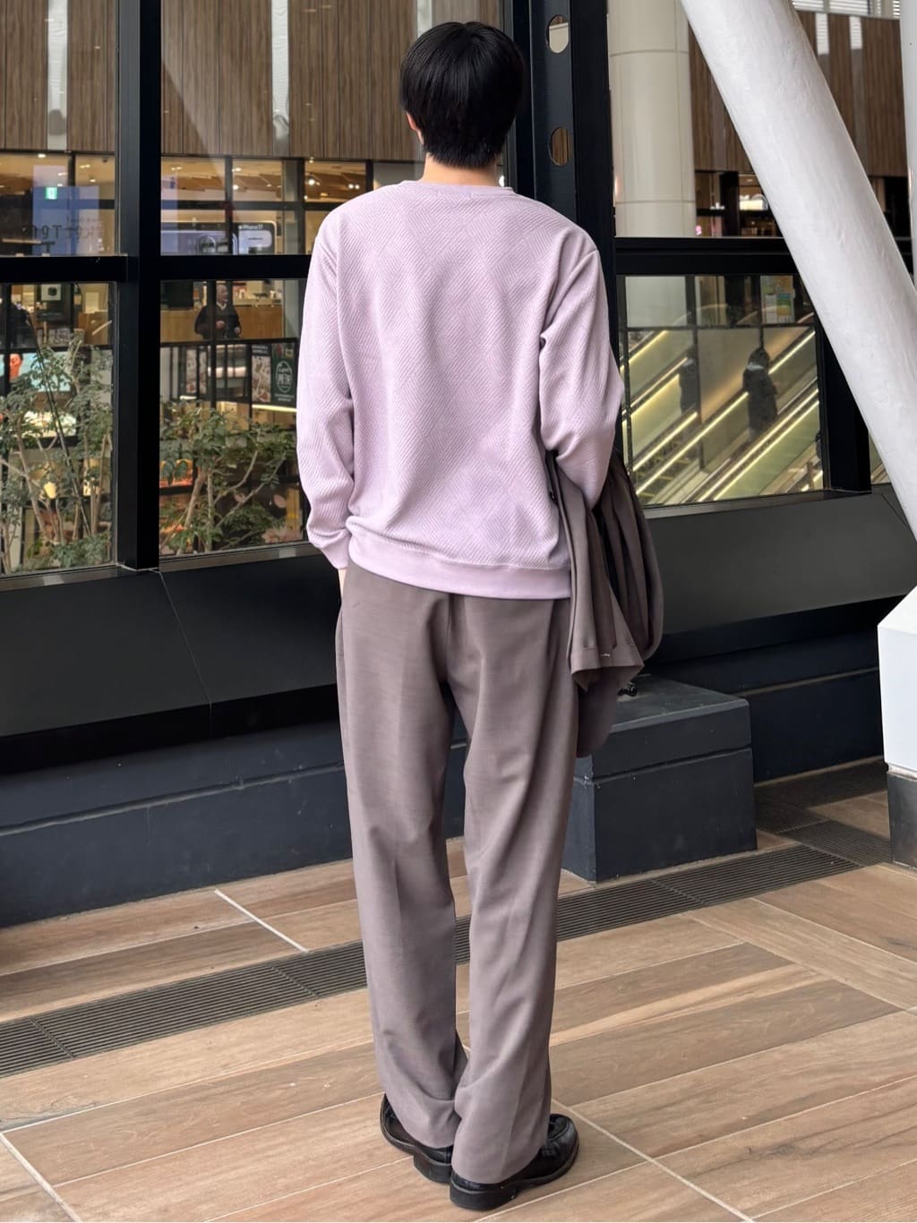 うらしーさんの「THE SHOP TK｜AVANT LINO リラックスジャケット セットアップ可／洗濯機OK」を使ったコーディネート