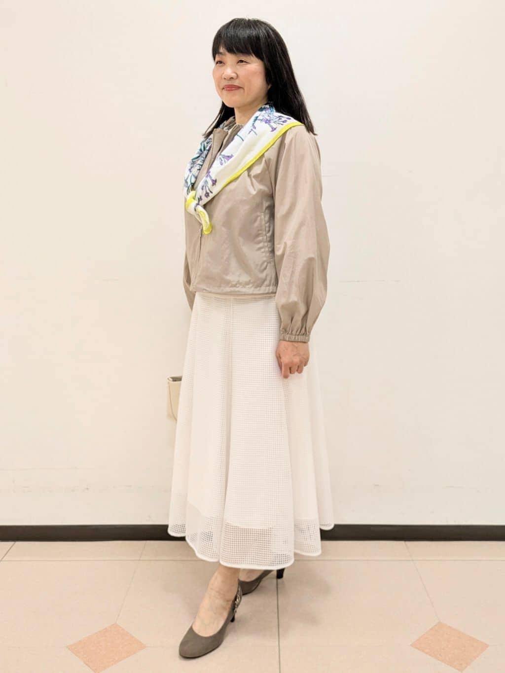 ともさんの「UNTITLED｜◆【セットアップ可/はっ水】シャイニータイプライターブルゾン」を使ったコーディネート