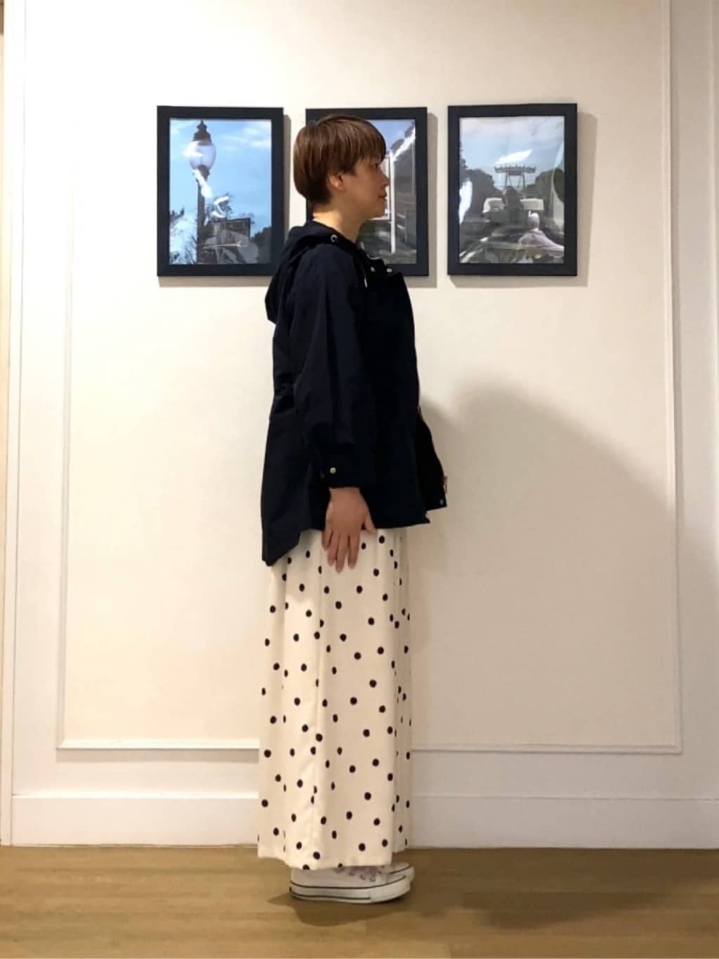 Hiroさんの「Dessin｜【撥水・洗える】フーデッドライトブルゾン」を使ったコーディネート