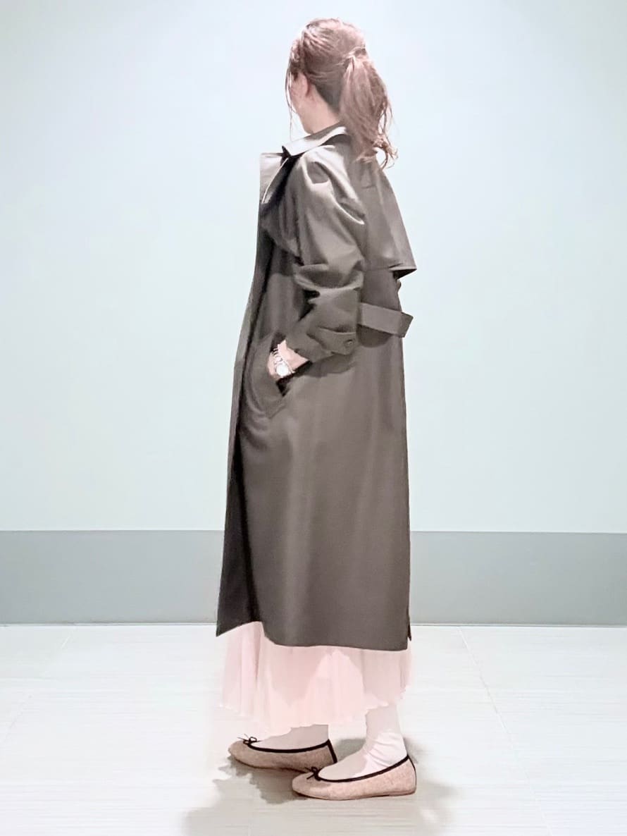 Yamaさんの「DRESSTERIOR｜◆【ウォッシャブル/美シルエット】ライト トレンチコート」を使ったコーディネート