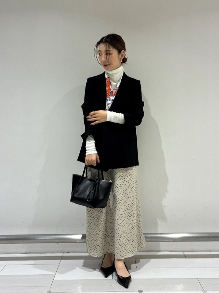 Rinさんの「UNTITLED｜◆【洗える/ストレッチ性】ダブルブレストジャケット」を使ったコーディネート