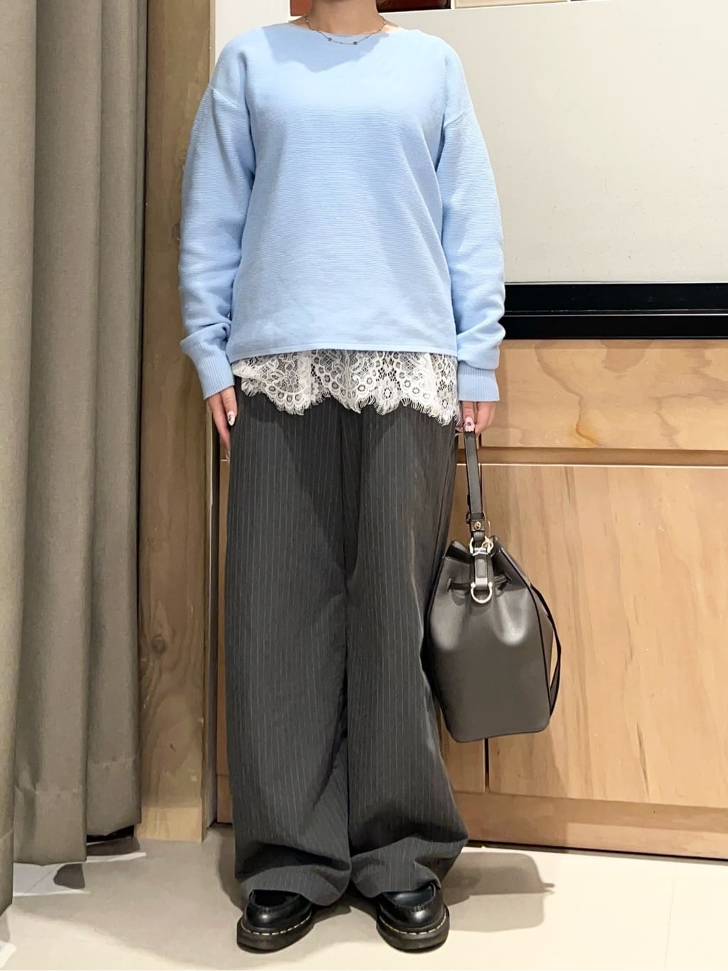 かのさんの「THE SHOP TK｜【S-XLサイズ/選べる6色】どこから見ても美しい ガーターニット/洗濯機OK」を使ったコーディネート