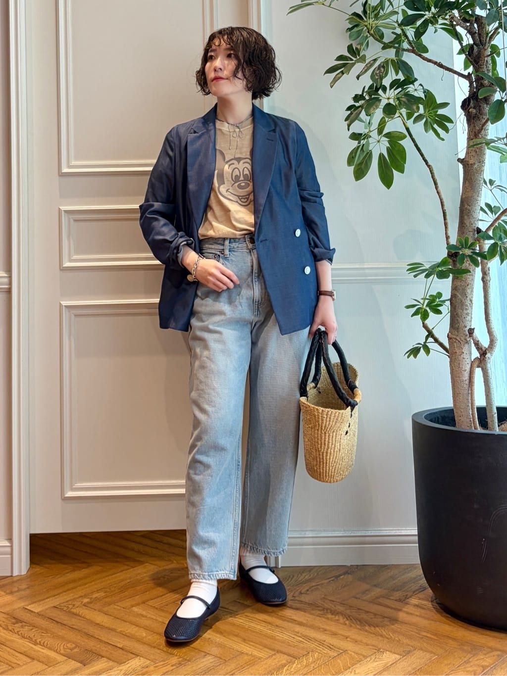 nakaoさんの「DRESSTERIOR｜【otonaMUSE5月号掲載/セットアップ可】テンセルデニムダブルジャケット」を使ったコーディネート