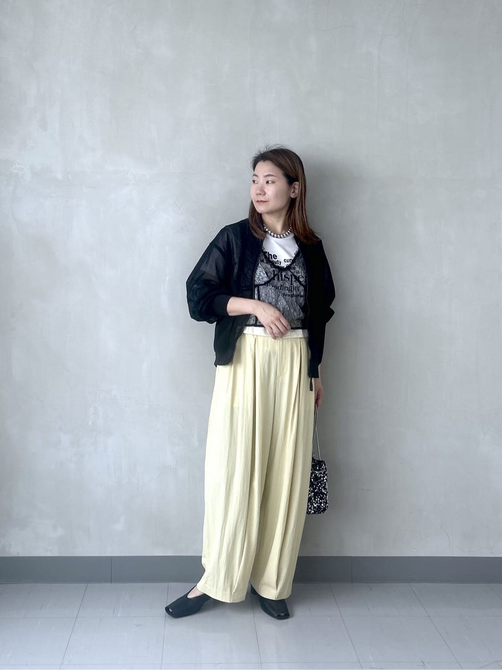 takaさんの「INDIVI｜メッシュブルゾン」を使ったコーディネート