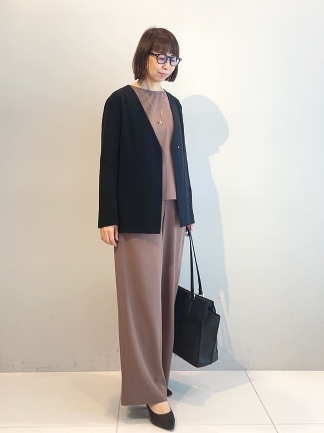 murayamaさんの「INDIVI｜【接触冷感／透湿／着る日傘】ノーカラージャケット」を使ったコーディネート