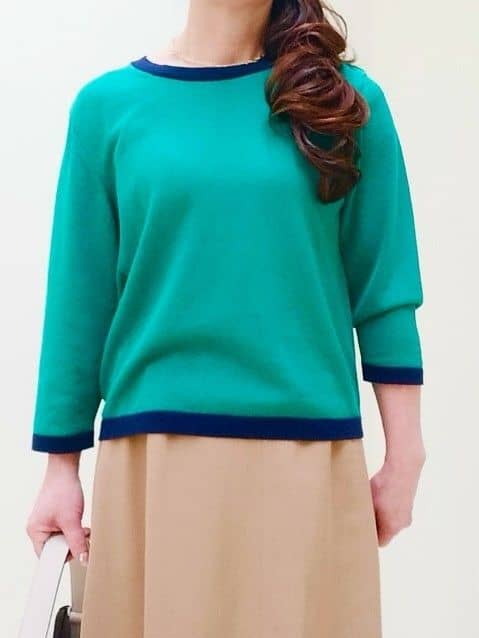 花さんの「Reflect｜【アンサンブル可】バイカラーカーディガン」を使ったコーディネート