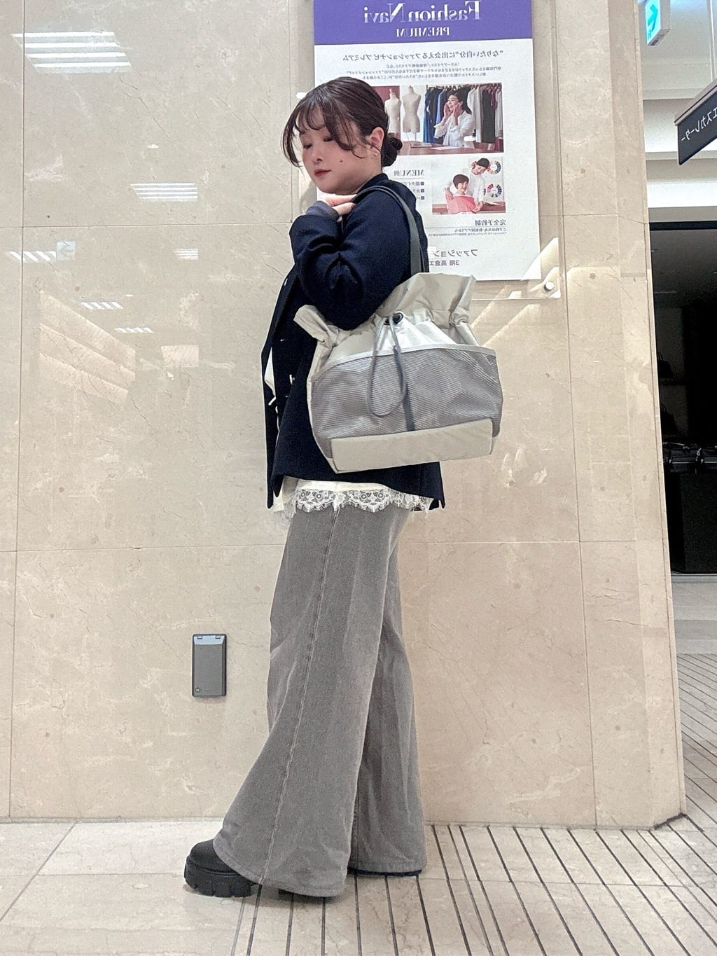 mさんの「HIROKO HAYASHI｜LUINI AGILE（ルイーニ アジレ）トートバッグ」を使ったコーディネート