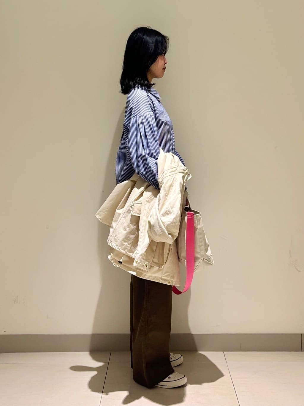 mayuさんの「Dessin｜【ユニセックス/洗える】ベイカーツイルパンツ」を使ったコーディネート