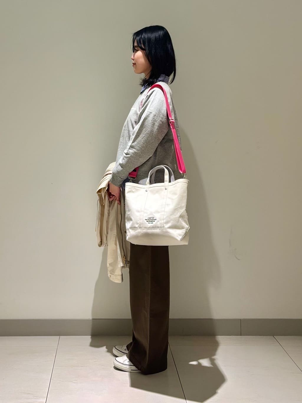 mayuさんの「Dessin｜【撥水/2WAY】フーディーブルゾン」を使ったコーディネート