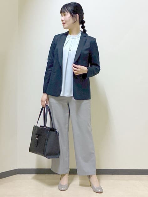  beni_gingerさんの「Reflect｜タックスタンドカラーブラウス」を使ったコーディネート