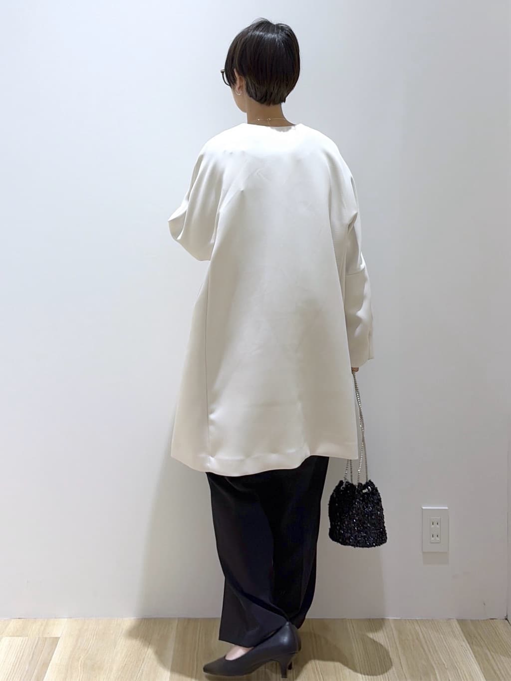 えりさんの「OPAQUE.CLIP｜フォルムスリーブミドルコート【洗濯機OK】」を使ったコーディネート