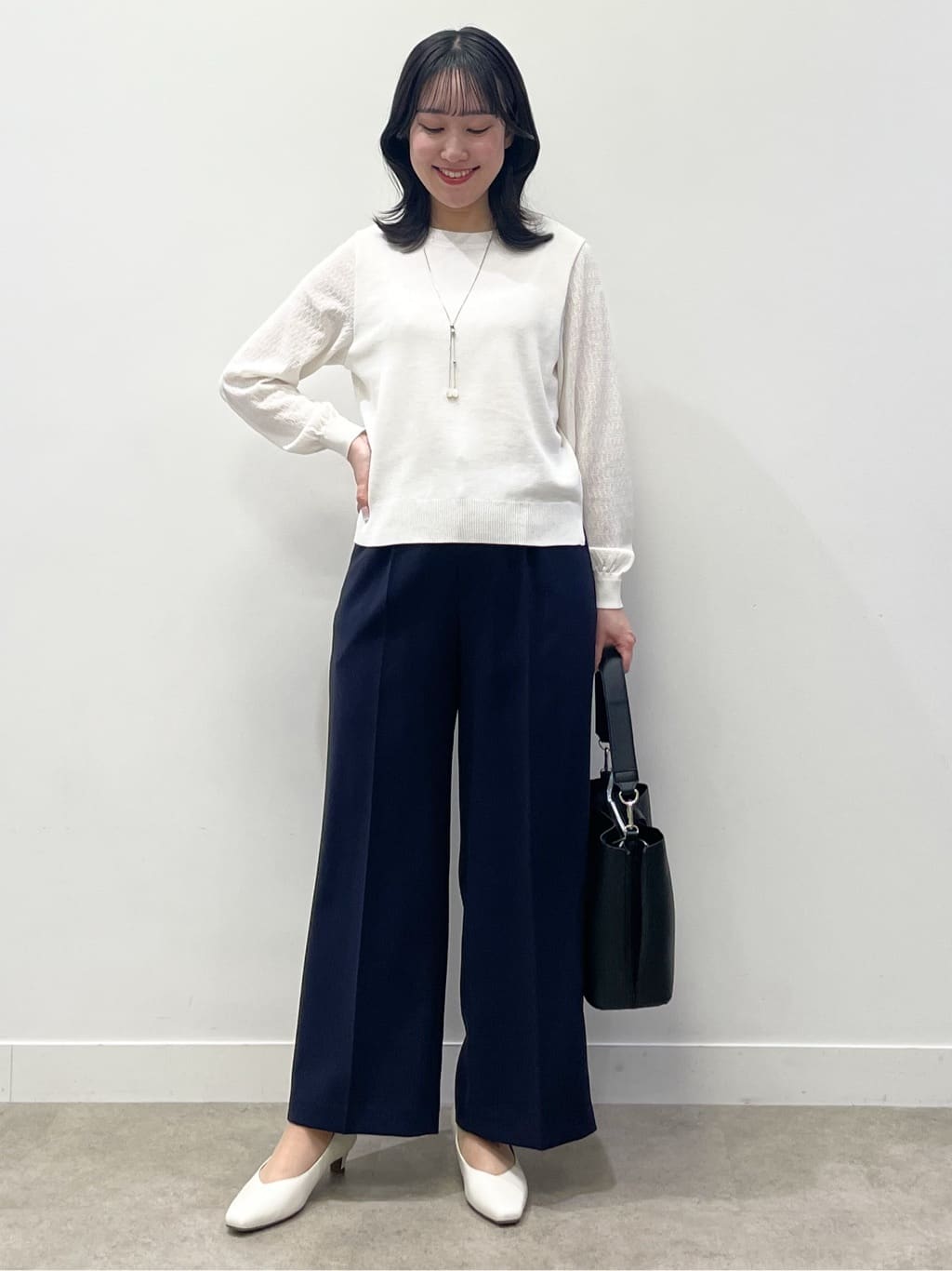 yukariさんの「Reflect｜【SS-4Lサイズ／通勤／セットアップ可】ノーカラージャケット」を使ったコーディネート