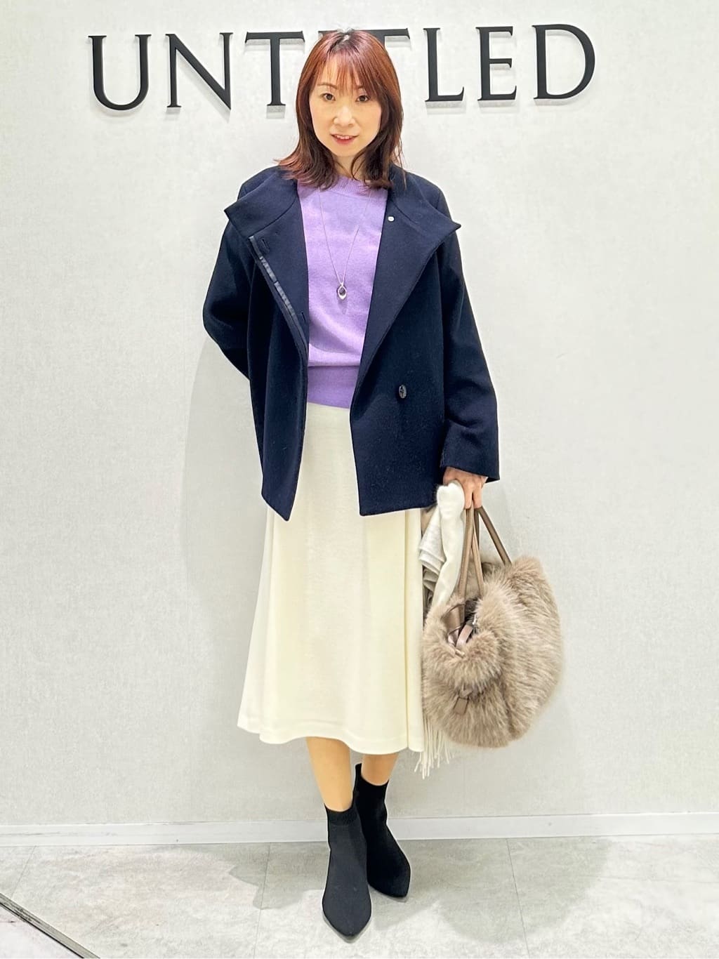 Miwaさんの「UNTITLED｜【ストレッチ】ニットブーツ」を使ったコーディネート