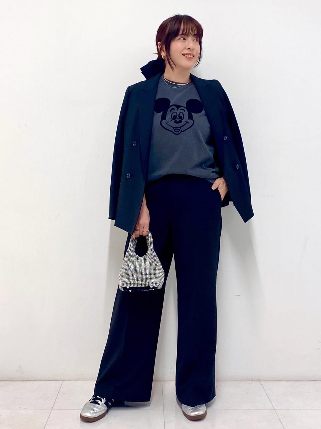 Sawaguchiさんの「DRESSTERIOR｜【otonaMUSE5月号掲載/セットアップ可/撥水】ブラックワイドパンツ」を使ったコーディネート
