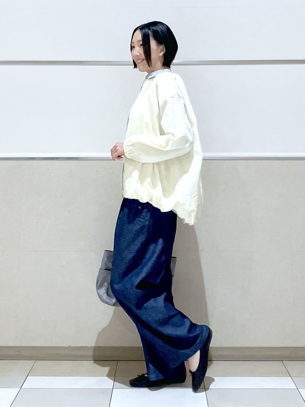 eriko さんの「Dessin｜【洗える】コットンナイロンバルーンヘムブルゾン」を使ったコーディネート