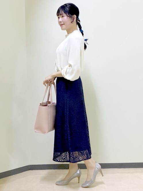  beni_gingerさんの「Reflect｜タックスタンドカラーブラウス」を使ったコーディネート