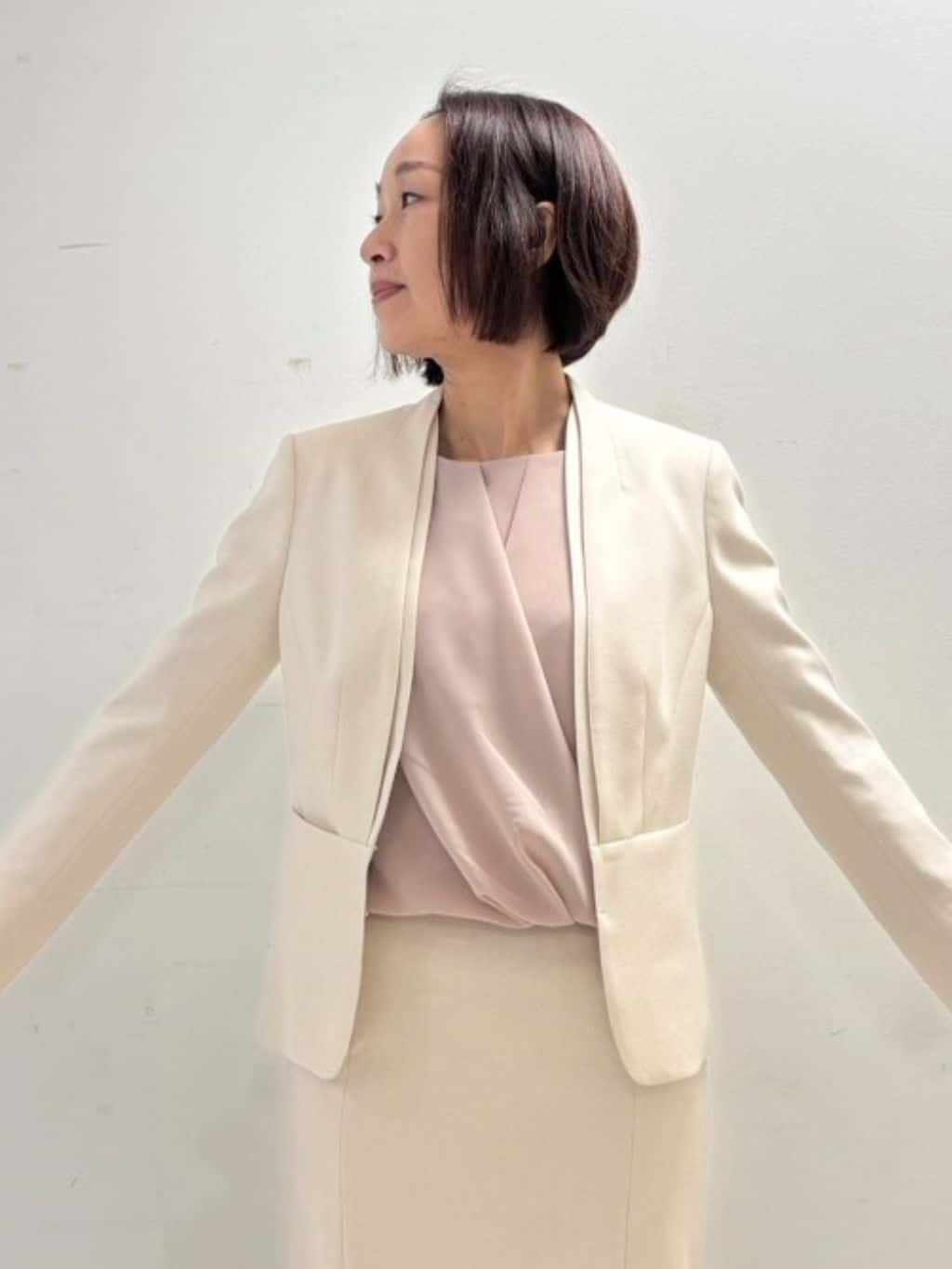 keikoさんの「COUP DE CHANCE｜【手洗い可／日本製／スーツ可】タイトシルエットスカート」を使ったコーディネート