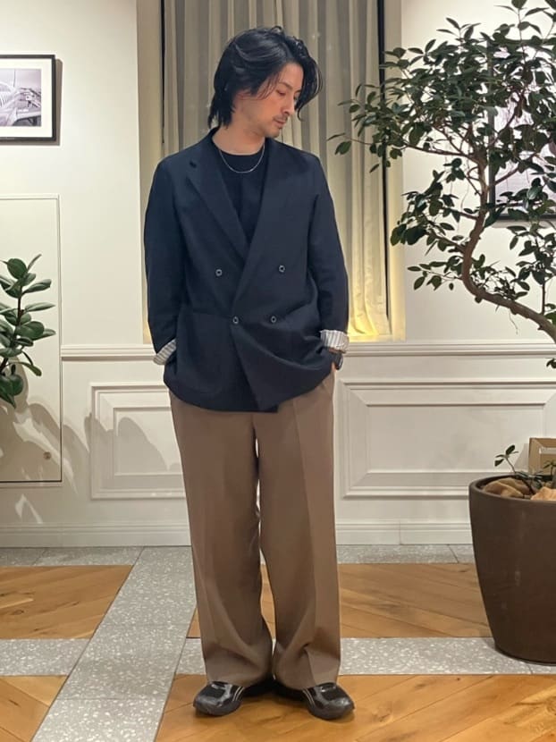 junyaさんの「DRESSTERIOR｜【接触冷感／抗菌防臭／消臭】ICE CLEAR COTTON ポケットTシャツ」を使ったコーディネート