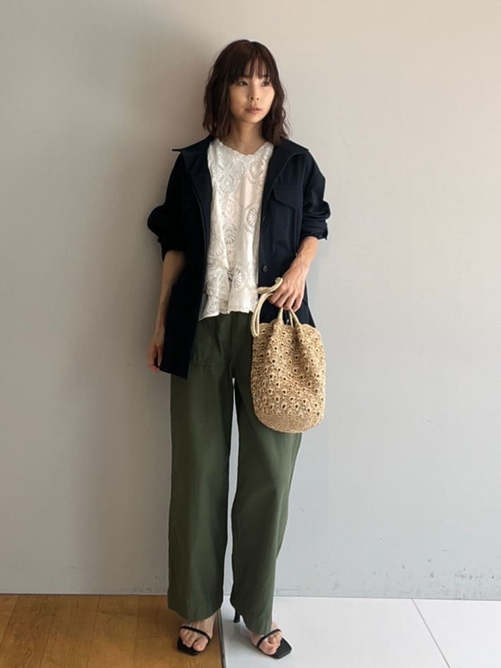 misaさんの「DRESSTERIOR｜【ウォッシャブル】コンパクトコットンミリタリーブルゾン」を使ったコーディネート