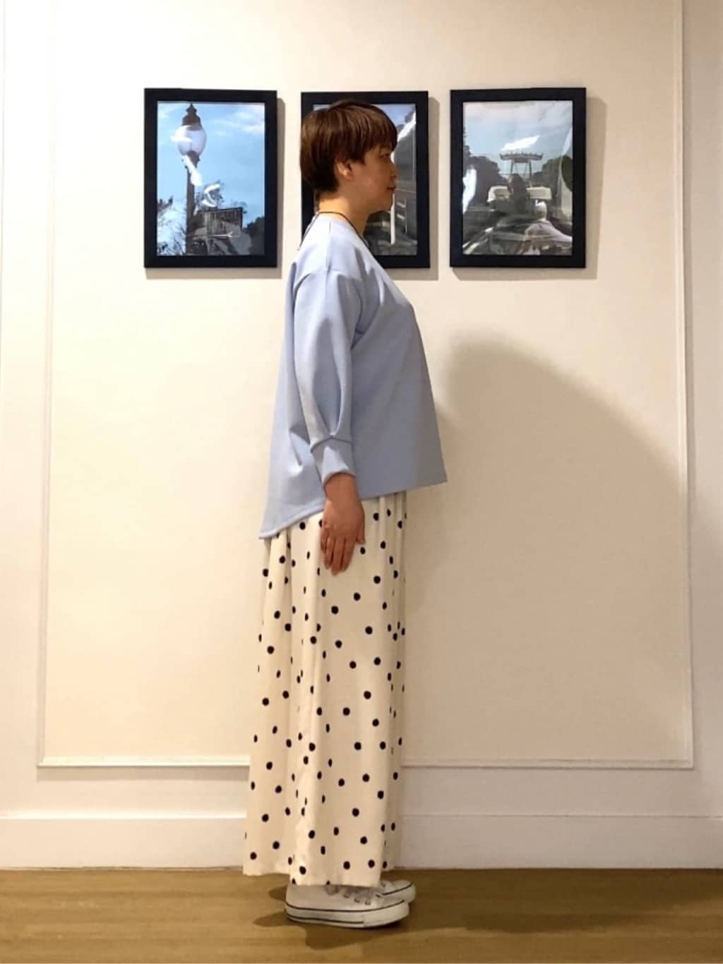 Hiroさんの「Dessin｜【洗える】8分袖ボンディングカットソー」を使ったコーディネート
