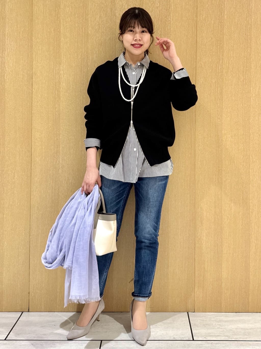 nanaさんの「UNTITLED｜【Healthy DENIM&times;UNTITLED】別注 R Mrytle（リマートル）テーパードデニム」を使ったコーディネート