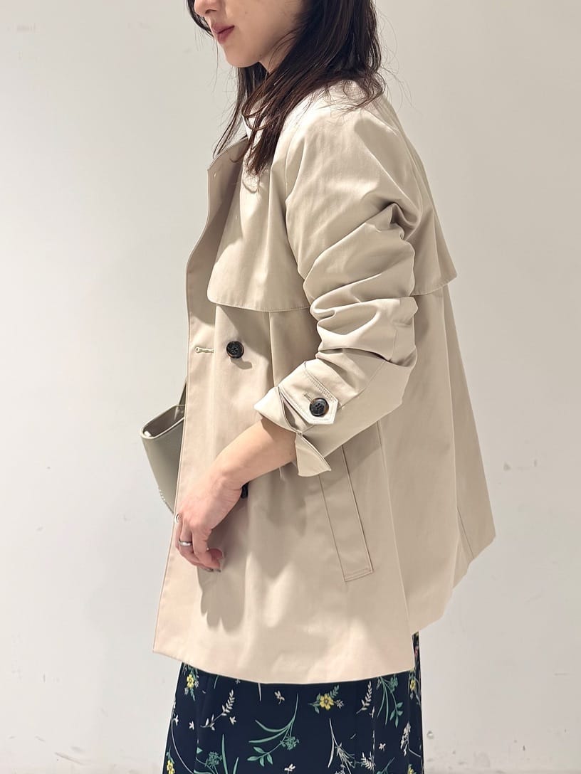 そんさんの「INDIVI｜【花粉付着防止／撥水／UVケア】名品トレンチコート」を使ったコーディネート