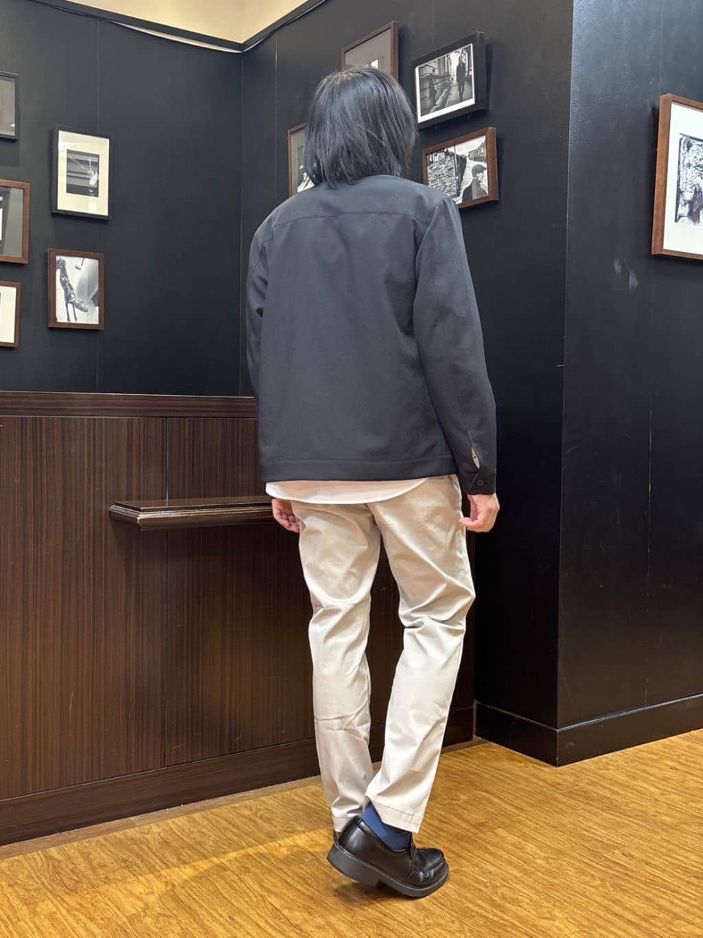 moritaさんの「TAKEO KIKUCHI｜リネンライクカルゼ リブブルゾン」を使ったコーディネート