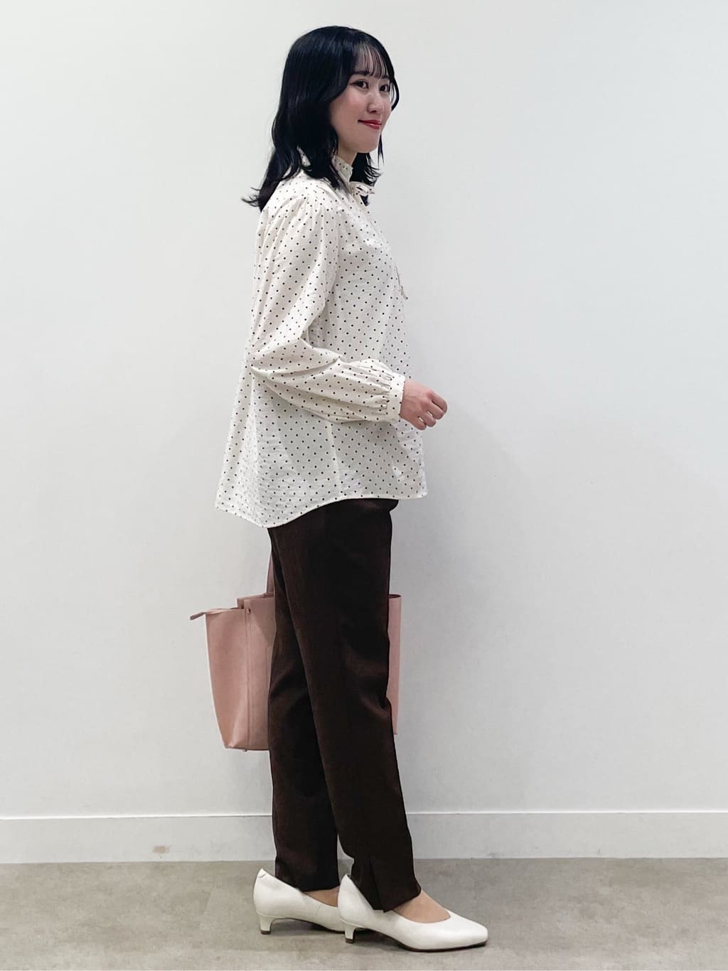 yukariさんの「Reflect｜【セットアップ可】ドット柄ワッシャーブラウス」を使ったコーディネート