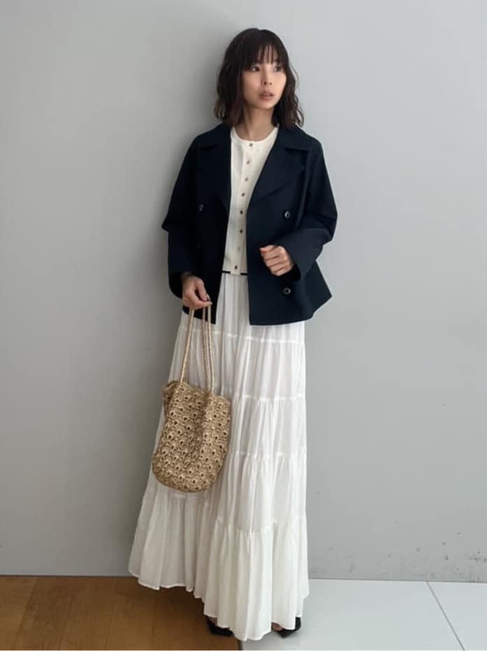 misaさんの「DRESSTERIOR｜【UVカット/ウォッシャブル】クールタッチ ニットカーディガン」を使ったコーディネート