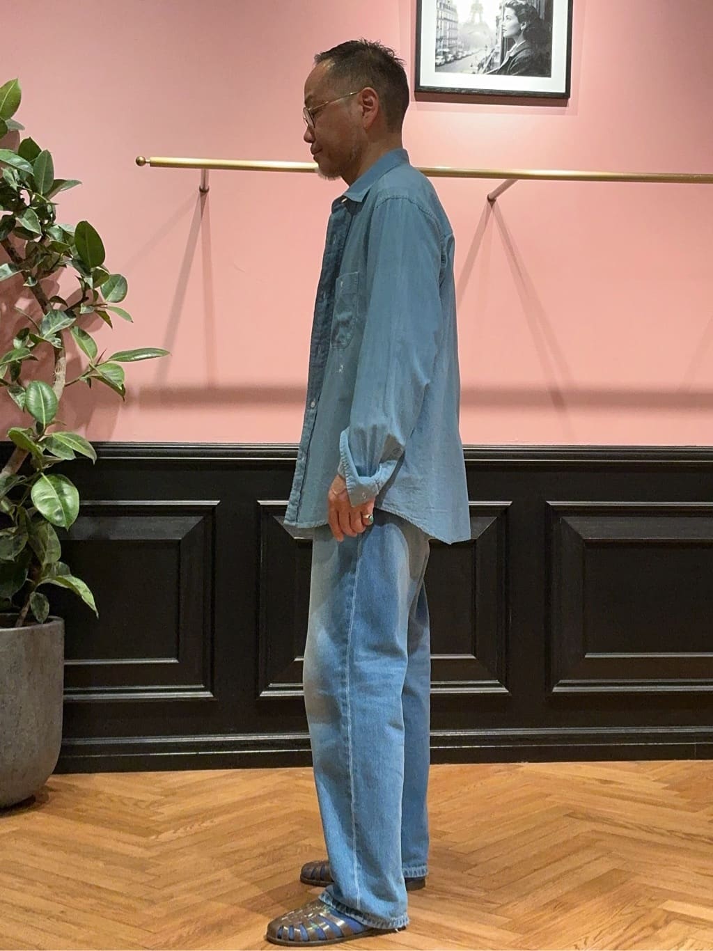 torigoeさんの「DRESSTERIOR｜ユーズドデニムシャツ」を使ったコーディネート