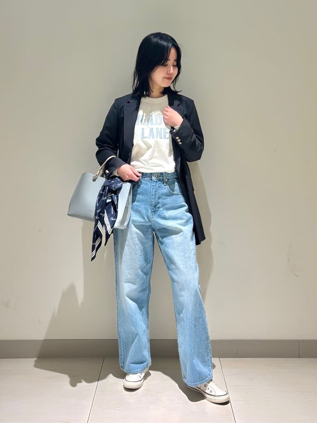 mayuさんの「Dessin｜【ユニセックス/洗える】ワイドシルエット12OZデニム」を使ったコーディネート