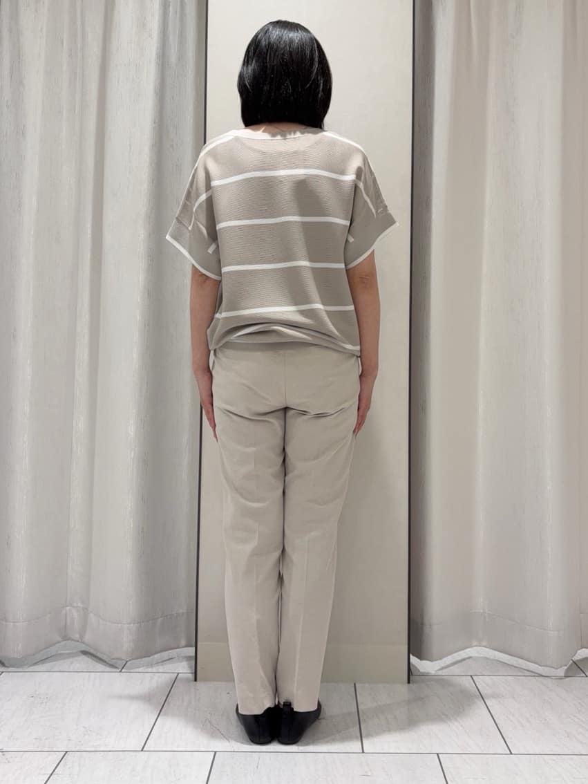 わたなべさんの「UNTITLED｜【11色展開/体型カバー】前後2WAYフレンチスリーブニット」を使ったコーディネート
