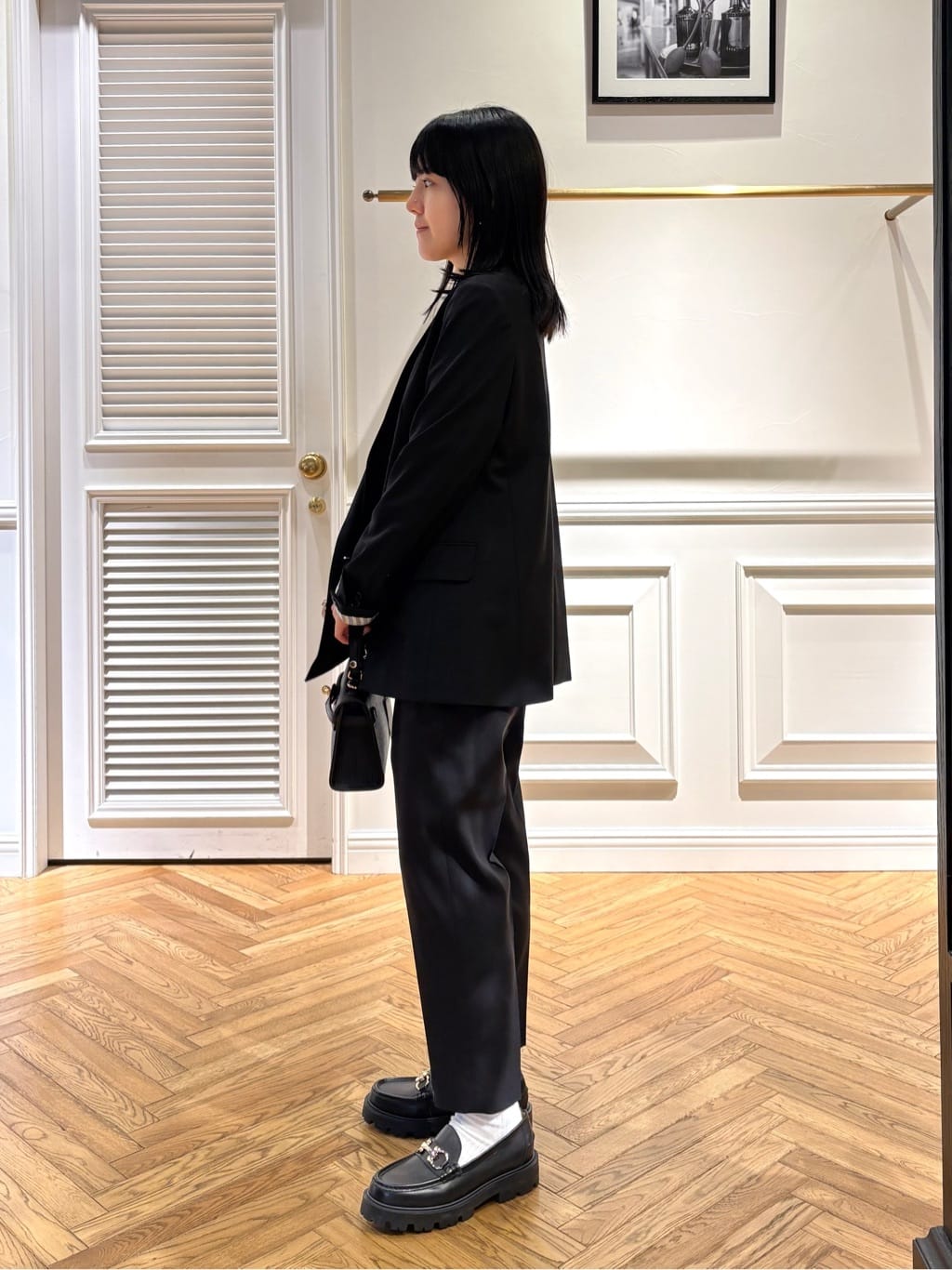 cocoさんの「DRESSTERIOR｜【ウォッシャブル】コットンリネン テーパードパンツ」を使ったコーディネート