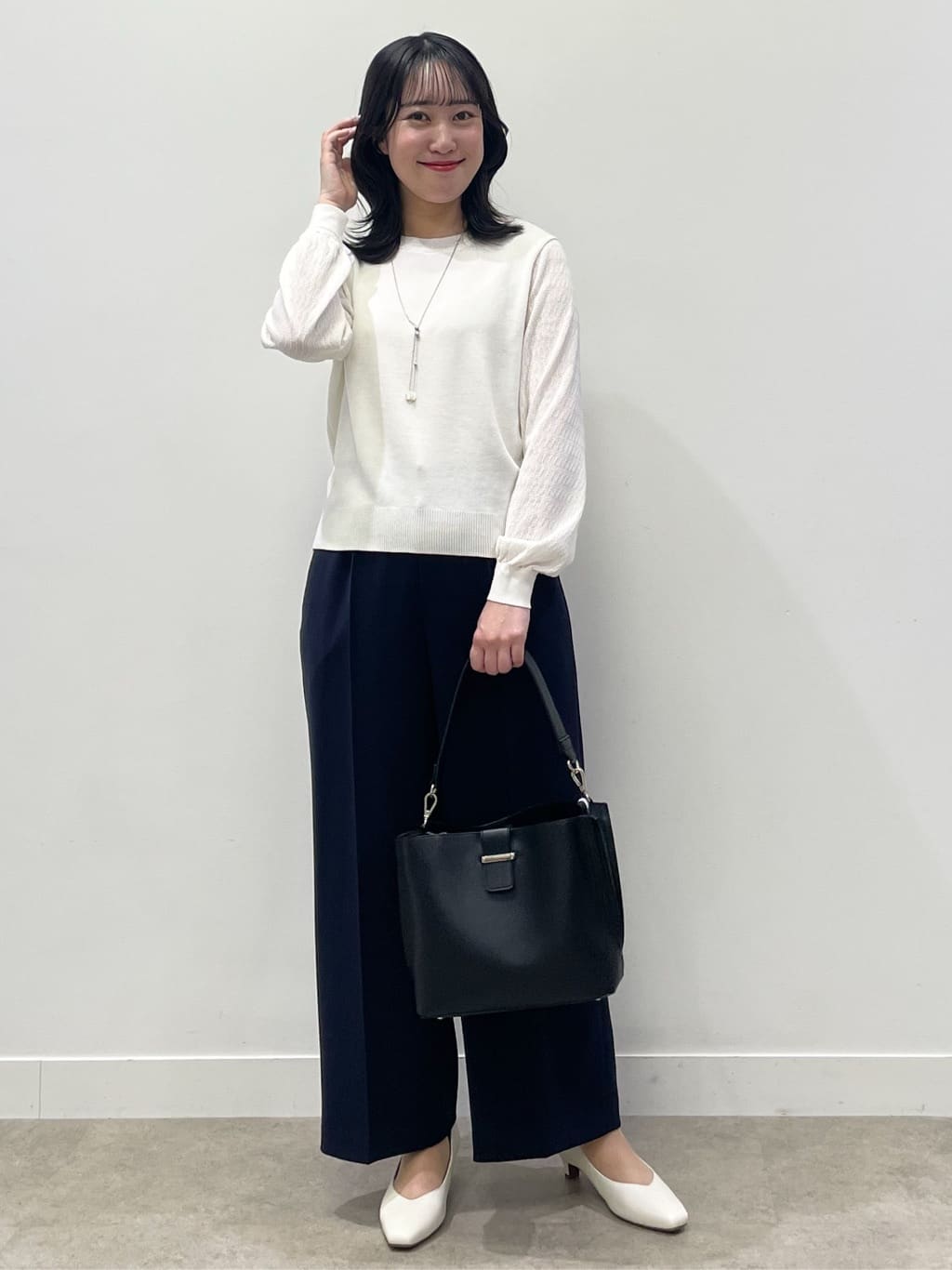 yukariさんの「Reflect｜【SS-4Lサイズ／通勤／セットアップ可】ノーカラージャケット」を使ったコーディネート