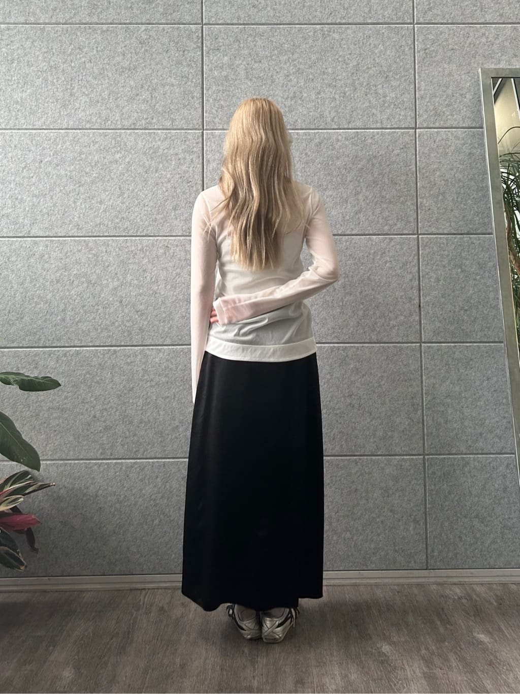 honoka Aさんの「CODE A｜sheer jersey cardigan」を使ったコーディネート