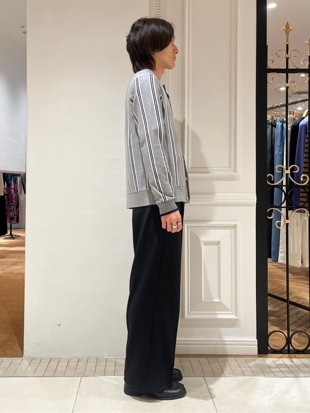 Watanabeさんの「DRESSTERIOR｜【接触冷感/ウォッシャブル】センタープレスジョーゼットパンツ」を使ったコーディネート