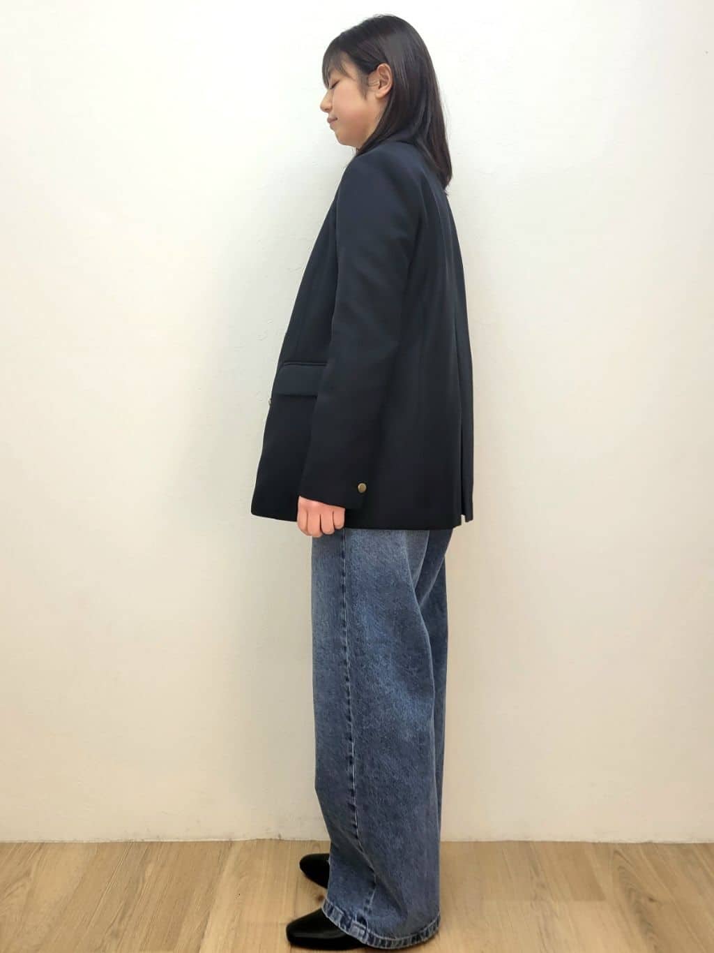 LISAさんの「OPAQUE.CLIP｜金ボタンダブルブレストテーラードジャケット／セットアップ対応【洗える】」を使ったコーディネート